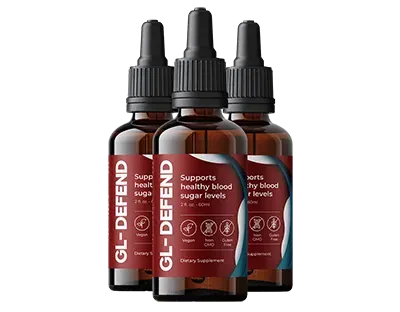 GL-Defend blood sugar support liquid drop bottles